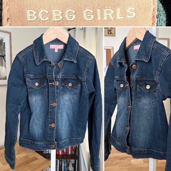 BCBG Other - BCBG GIRLS BLUE DENIM JACKET SIZE 7